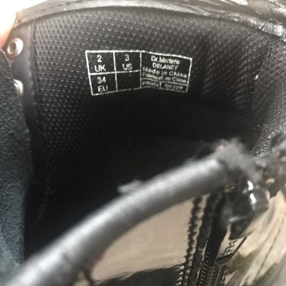 Dr Martens Delaney Sz 3 Black Patent - Picture 9 of 9